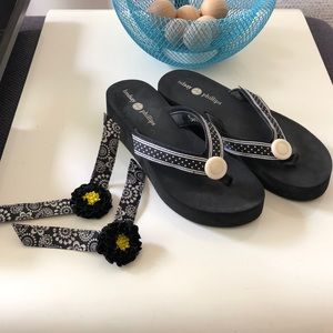 Lindsay Phillips Wedge Flip Flop w/attachments